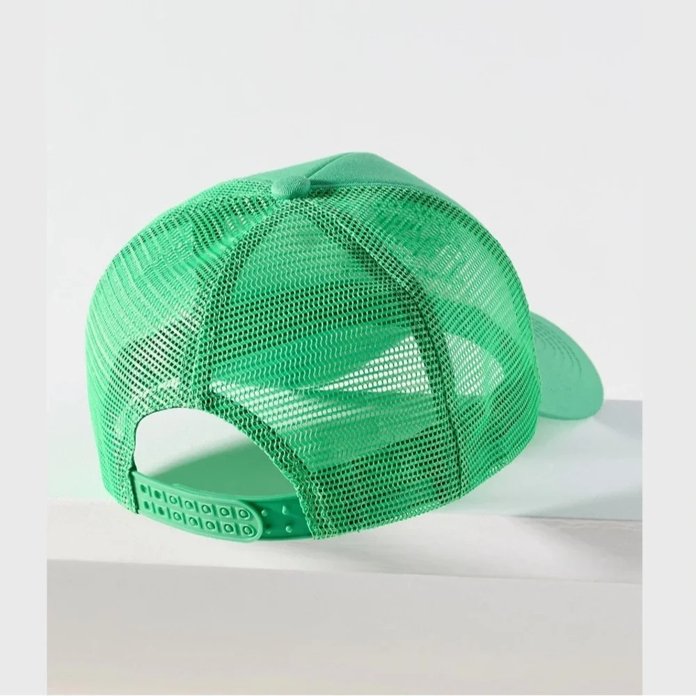 Anthropologie Green Athletic Club Trucker Hat--adult-unisex-New with tags green